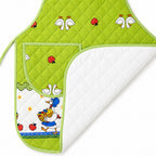 Mandil Delantal Ajustable Multiusos Repelente 65x50cm Verde Limón Patos