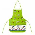 Mandil Delantal Ajustable Multiusos Repelente 65x50cm Verde Limón Patos