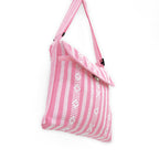 Morral Artesanal Mediano Unisex Con Correa Larga 26x26cm Rosa