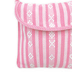 Morral Artesanal Mediano Unisex Con Correa Larga 26x26cm Rosa