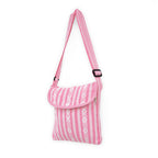 Morral Artesanal Mediano Unisex Con Correa Larga 26x26cm Rosa