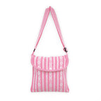 Morral Artesanal Mediano Unisex Con Correa Larga 26x26cm Rosa
