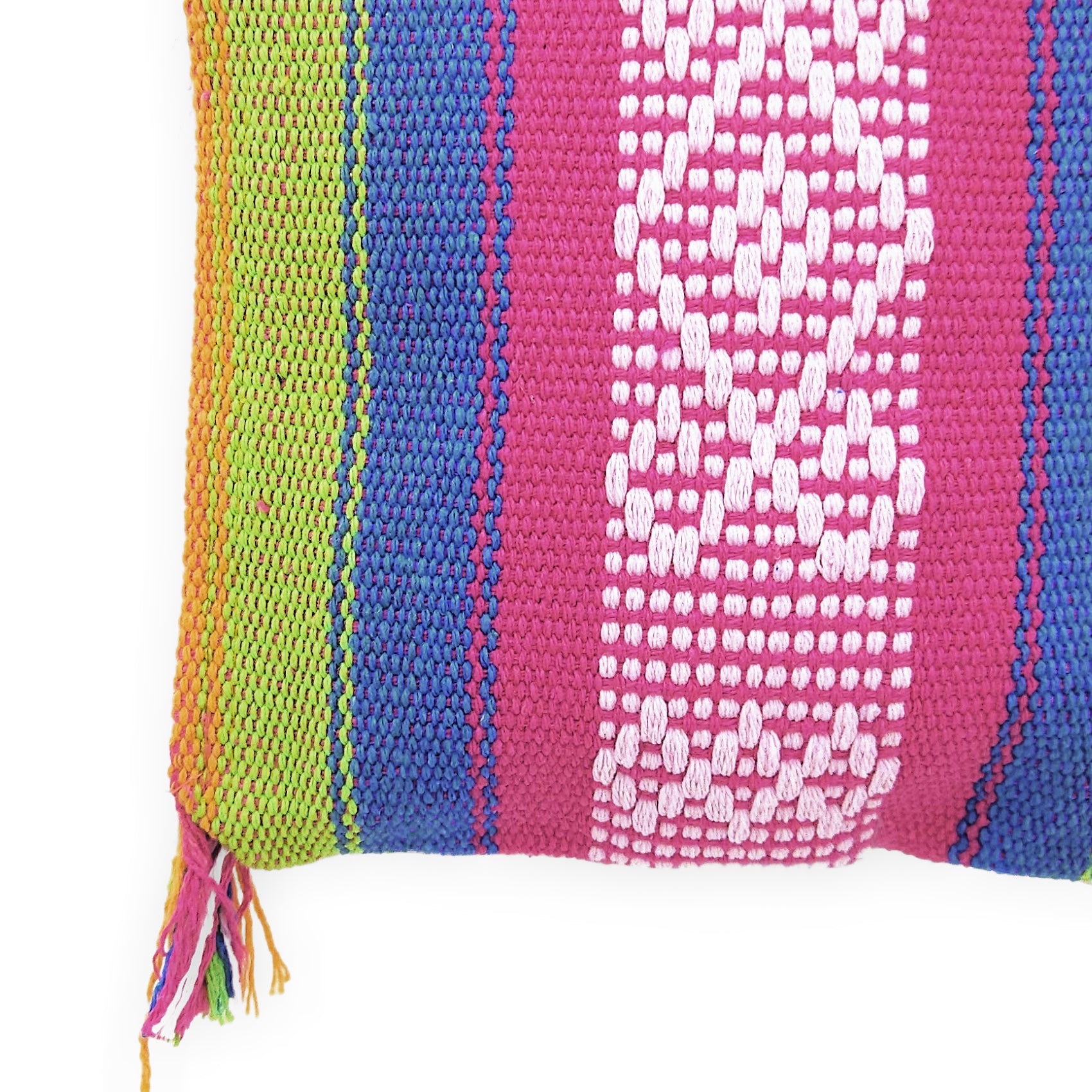 Morral Artesanal Pequeño Con Correa Ajustable Unisex 16x20cm Arcoíris