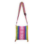 Morral Artesanal Pequeño Con Correa Ajustable Unisex 16x20cm Arcoíris