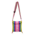 Morral Artesanal Pequeño Con Correa Ajustable Unisex 16x20cm Arcoíris