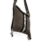 Morral Artesanal Pequeño Con Correa Ajustable Unisex 16x20cm Marrón