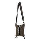 Morral Artesanal Pequeño Con Correa Ajustable Unisex 16x20cm Marrón