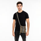 Morral Artesanal Pequeño Con Correa Ajustable Unisex 16x20cm Marrón