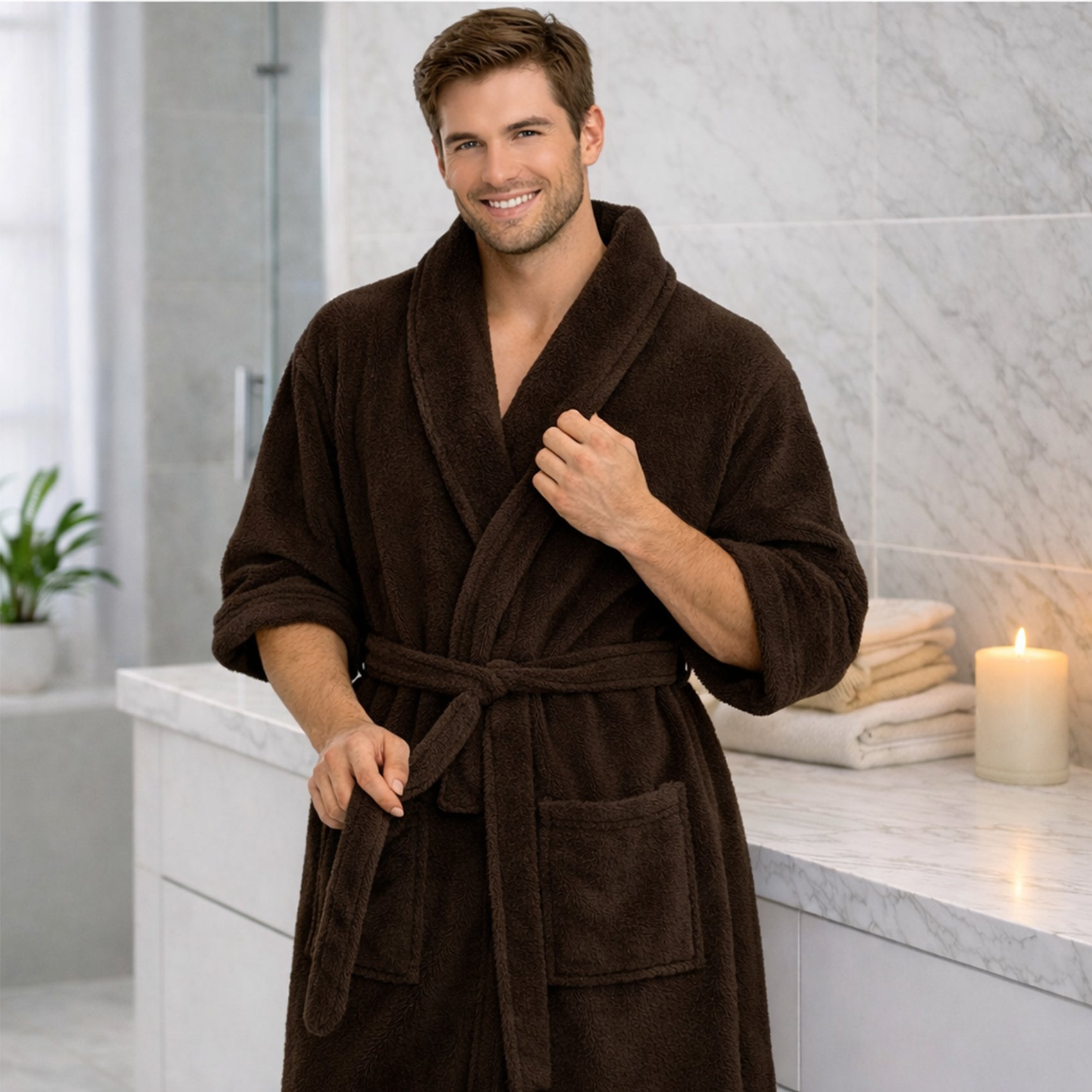 Bata De Baño Unisex Absorbente Unitalla Colores