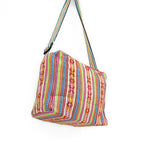 Bolsa Artesanal Mexicana Con Correa Larga Unisex 24x20cm Multicolor