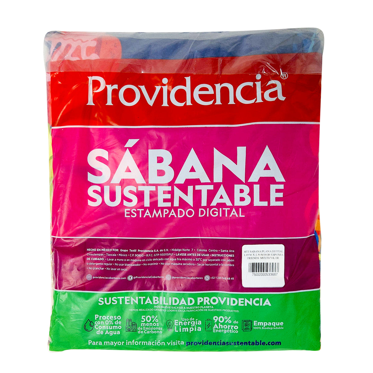 Juego De Sabanas Individual Infantil 3pz Marca Providencia® Bob Esponja Y Patricio