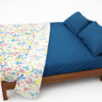 Juego De Sabanas King Size 6pz Tacto Bamboo Flores Blanco One Million®