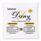 Juego De Sábanas Matrimonial Algodón Y Poliéster + Fundas Blanco Liso