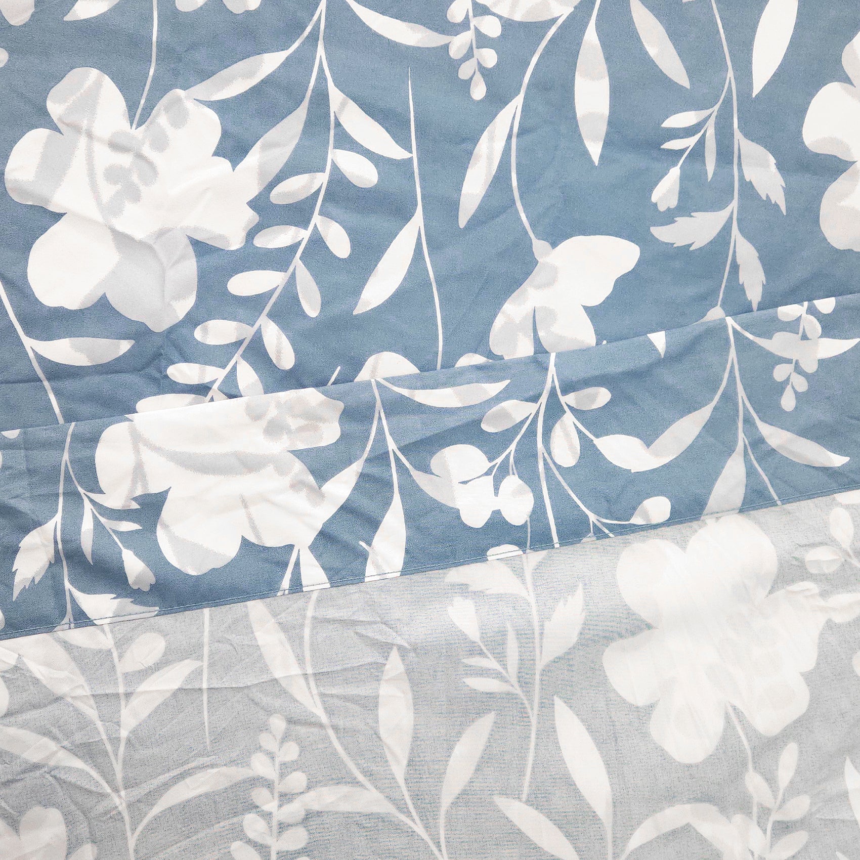 Juego De Sabanas King Size 6pz Tacto Bamboo Flores Azul One Million®