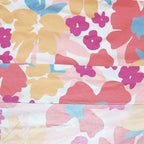 Juego De Sabanas King Size 6pz Tacto Bamboo Flores Multicolor