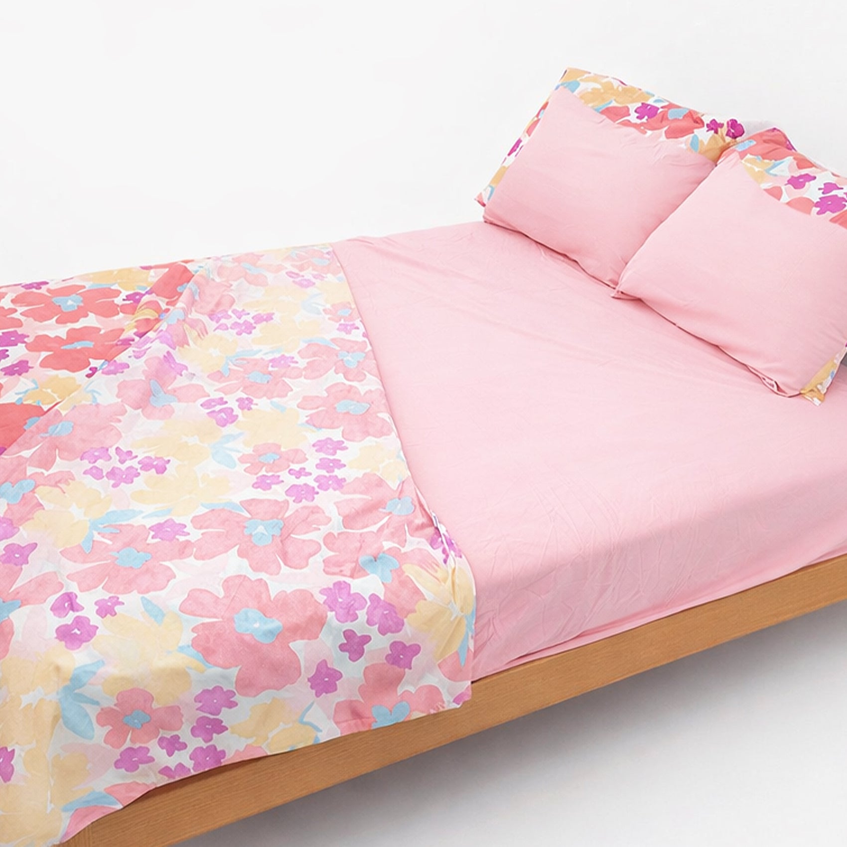 Juego De Sabanas King Size 6pz Tacto Bamboo Flores Multicolor One Million®