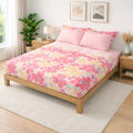 Juego De Sabanas King Size 6pz Tacto Bamboo Flores Multicolor One Million®