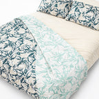 Juego De Sabanas King Size 6pz Tacto Bamboo Flores Verdes One Million®