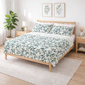Juego De Sabanas King Size 6pz Tacto Bamboo Flores Verdes One Million®