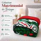 Cobertor Edredón De Borrega Matrimonial Providencia® Selección Mexicana