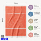 Servilleta De Cocina Multiusos Tejida 45 X 55cm Naranja Centro De Mesa