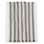 Servilleta De Cocina Multiusos Tejida 45 X 55cm Gris / Rayas