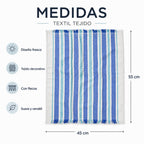Servilleta De Cocina Multiusos Tejida 45 X 55cm Azul / Rayas