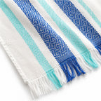 Servilleta De Cocina Multiusos Tejida 45 X 55cm Azul / Rayas