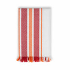 Servilleta De Cocina Multiusos Tejida 45 X 55cm Rojo / Rayas