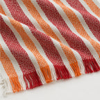 Servilleta De Cocina Multiusos Tejida 45 X 55cm Rojo / Rayas
