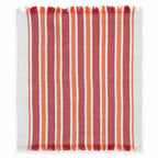 Servilleta De Cocina Multiusos Tejida 45 X 55cm Rojo / Rayas