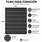 Cobija Económica Tipo Tilma Para Donación O Emergencias Ribete