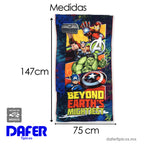 Toalla De Medio Baño 75x150 Cm Microfibra Providencia® Avengers