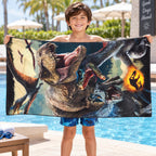 Toalla De Medio Baño 75x150 Cm Microfibra Providencia® Jurassic World
