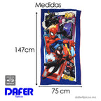 Toalla De Medio Baño 75x150 Cm Microfibra Providencia® Spiderman
