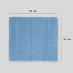 Toalla Facial Económica Para Viaje Ó Gimnasio 30cmx32cm Azul