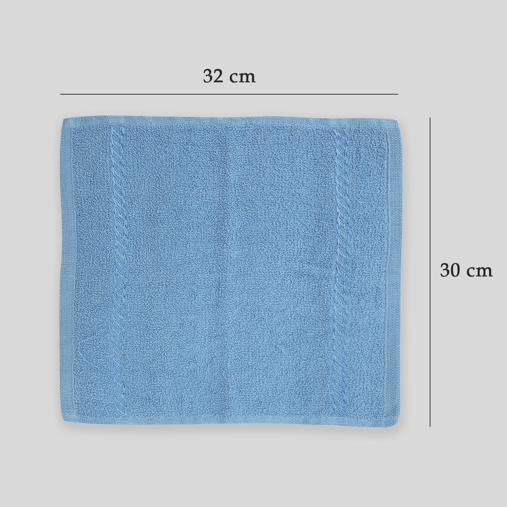Toalla Facial Económica Para Viaje Ó Gimnasio 30cmx32cm Azul