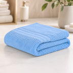 Toalla Absorbente De Baño Poliéster 167cmx90.5cm Azul