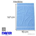 Toalla Absorbente De Baño Poliéster 167cmx90.5cm Azul