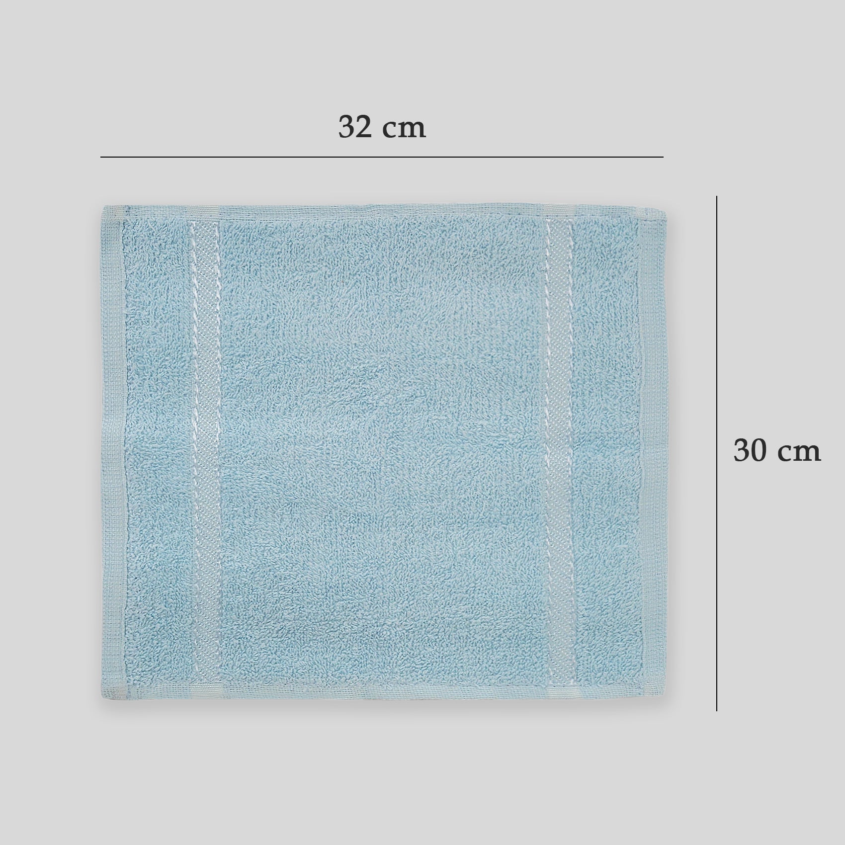 Toalla Facial Económica Para Viaje Ó Gimnasio 30cmx32cm Celeste
