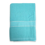 Toalla Absorbente De Baño Poliéster 167cmx90.5cm Celeste