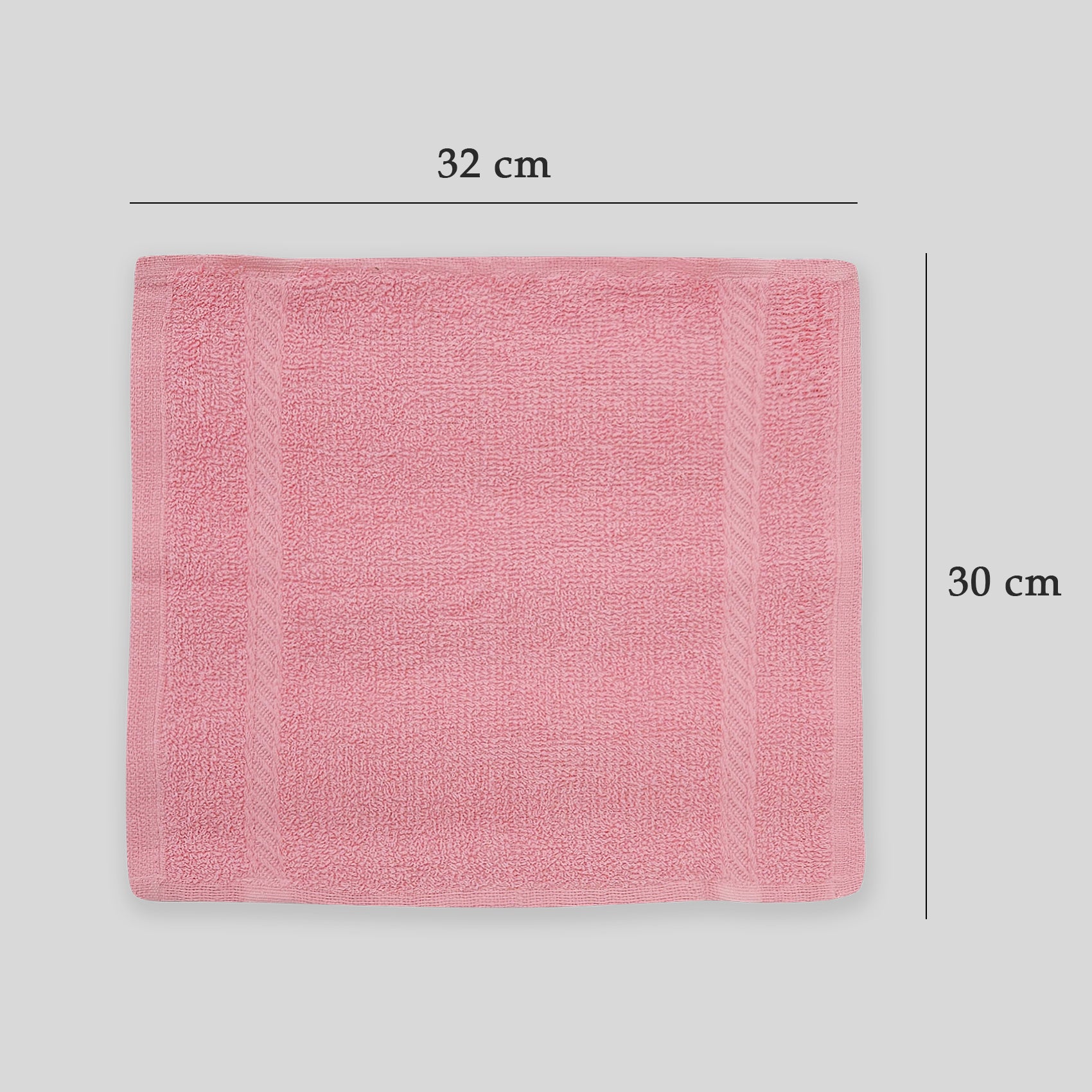Toalla Facial Económica Para Viaje Ó Gimnasio 30cmx32cm Rosa