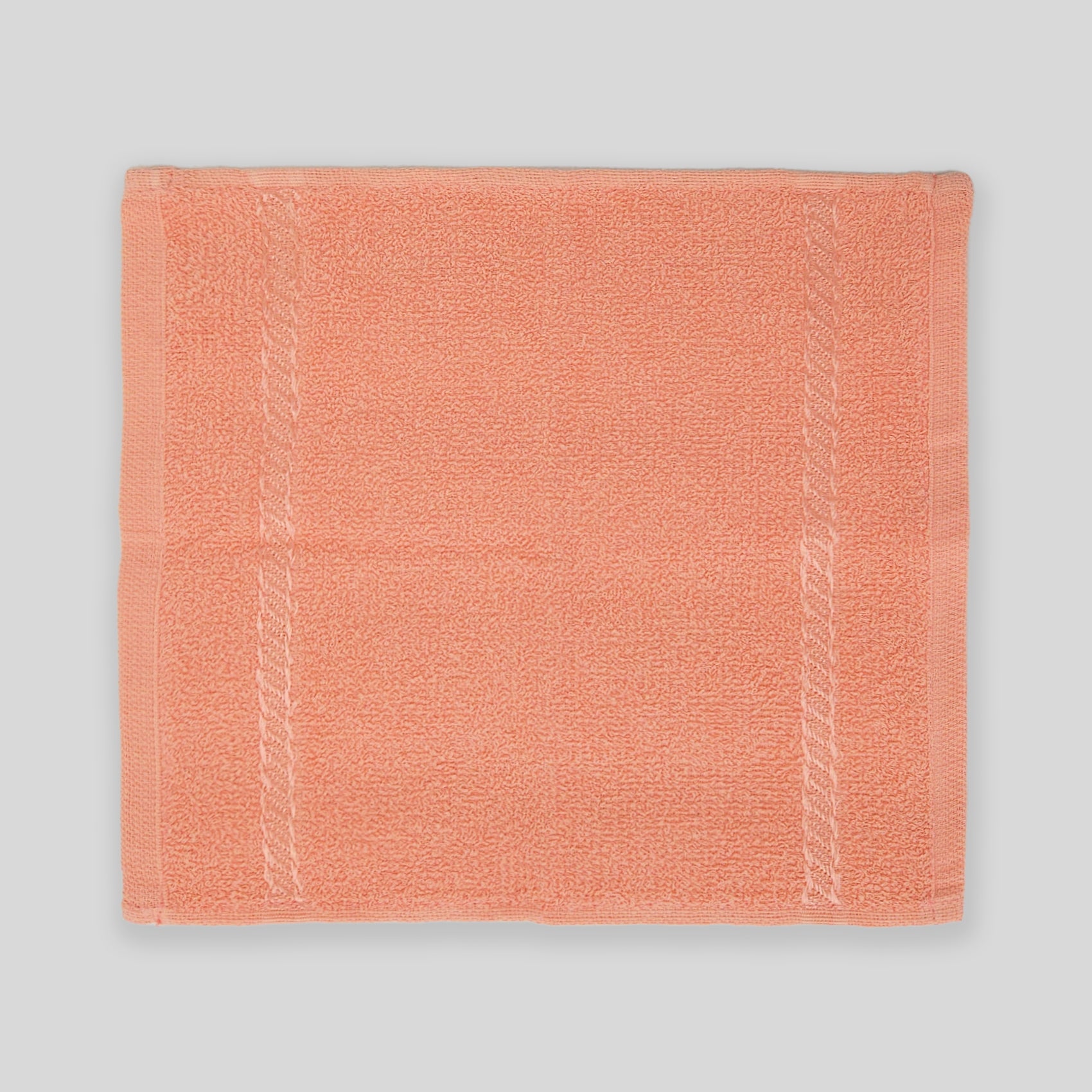 Toalla Facial Económica Para Viaje Ó Gimnasio 30cmx32cm Salmon