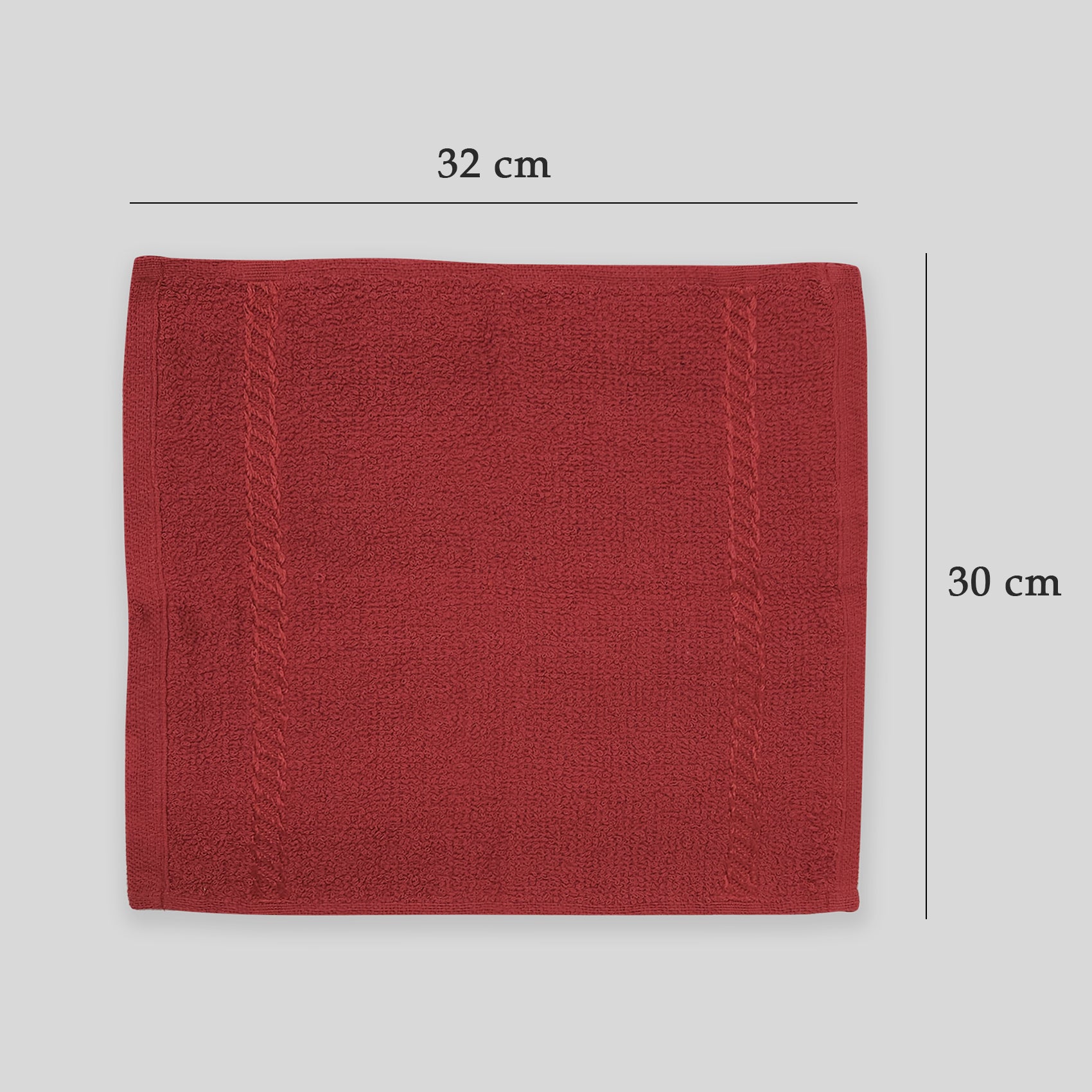 Toalla Facial Económica Para Viaje Ó Gimnasio 30cmx32cm Vino
