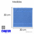Toalla Facial Económica Para Viaje Ó Gimnasio 30cmx32cm Azul