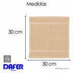 Toalla Facial Económica Para Viaje Ó Gimnasio 30cmx32cm Camel