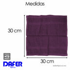 Toalla Facial Económica Para Viaje Ó Gimnasio 30cmx32cm Uva