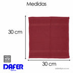 Toalla Facial Económica Para Viaje Ó Gimnasio 30cmx32cm Vino
