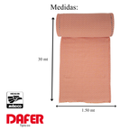 Rollo De Tela Domino 50% Algodón 30mx1.5m Marca Dafer® Naranja