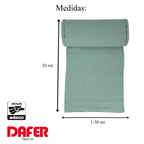 Rollo De Tela Domino 50% Algodón 30mx1.5m Marca Dafer® Verde
